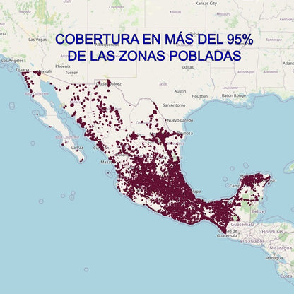 SIM Física Local MÉXICO - 50 GB / Chamadas / SMS por 30 dias