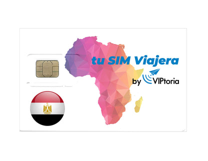 EGIPTO - Cartão SIM Físico com 1 GB de Dados