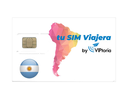 ARGENTINA - Cartão SIM Física com 2 GB de Dados