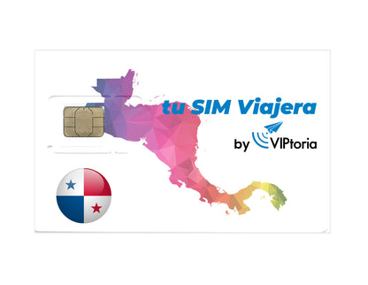 PANAMÁ - Cartão SIM Físico com 1 GB de Dados